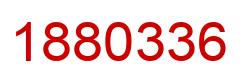 Number 1880336 red image