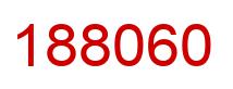 Number 188060 red image