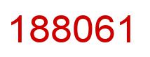 Number 188061 red image