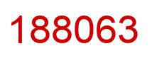 Number 188063 red image