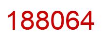Number 188064 red image