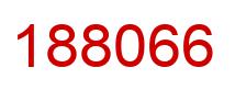 Number 188066 red image