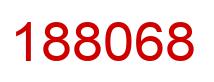 Number 188068 red image