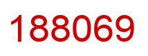 Number 188069 red image