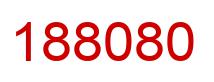 Number 188080 red image