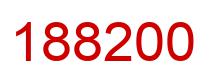 Number 188200 red image