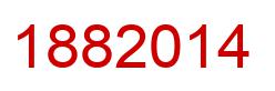 Number 1882014 red image