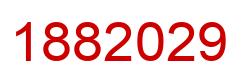 Número 1882029 imagen rojo