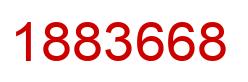 Número 1883668 imagen rojo