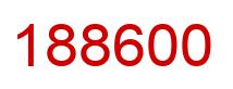 Number 188600 red image