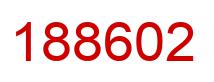 Number 188602 red image