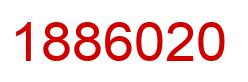 Number 1886020 red image
