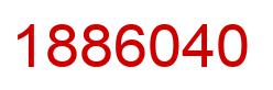 Number 1886040 red image