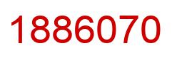Number 1886070 red image