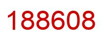 Number 188608 red image