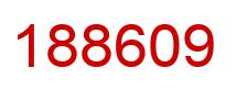 Number 188609 red image