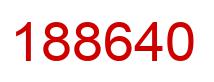 Number 188640 red image