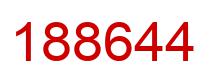 Number 188644 red image