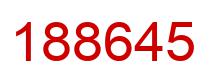 Number 188645 red image