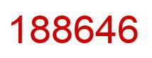 Number 188646 red image