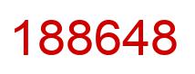 Number 188648 red image