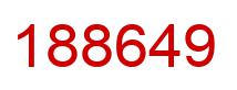 Number 188649 red image
