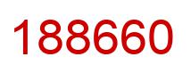 Number 188660 red image