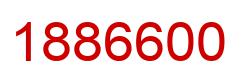 Number 1886600 red image
