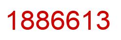 Number 1886613 red image