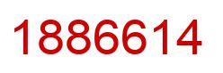 Number 1886614 red image
