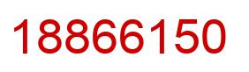 Number 18866150 red image