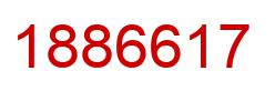 Number 1886617 red image