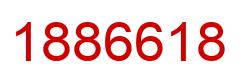 Number 1886618 red image