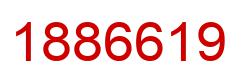 Number 1886619 red image
