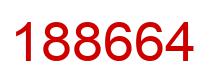 Number 188664 red image
