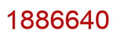 Number 1886640 red image