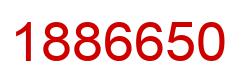 Number 1886650 red image