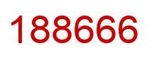 Number 188666 red image