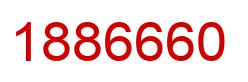 Number 1886660 red image
