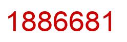 Number 1886681 red image