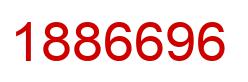 Number 1886696 red image