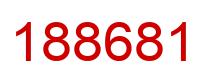 Number 188681 red image