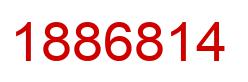 Number 1886814 red image