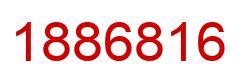 Number 1886816 red image