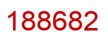 Number 188682 red image