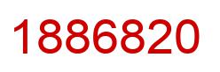 Number 1886820 red image
