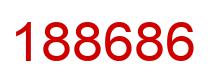 Number 188686 red image