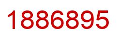 Number 1886895 red image