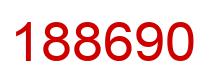 Number 188690 red image