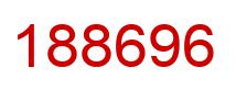 Number 188696 red image
